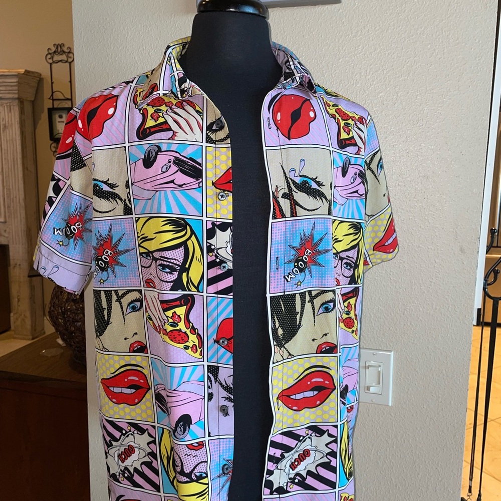 Colorful Pop Art Graphic Shirt